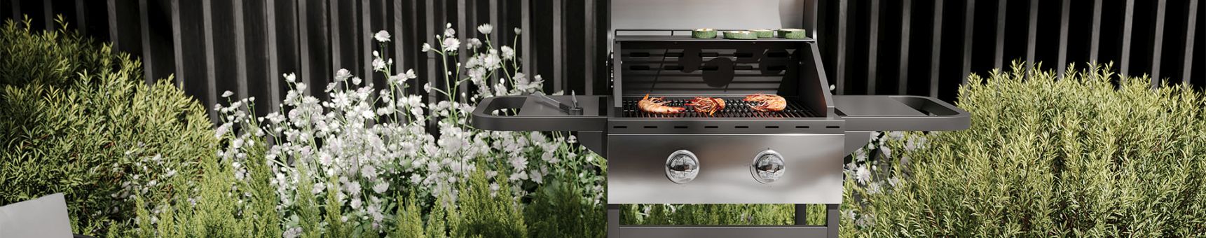 Gasgrills - stainless steel