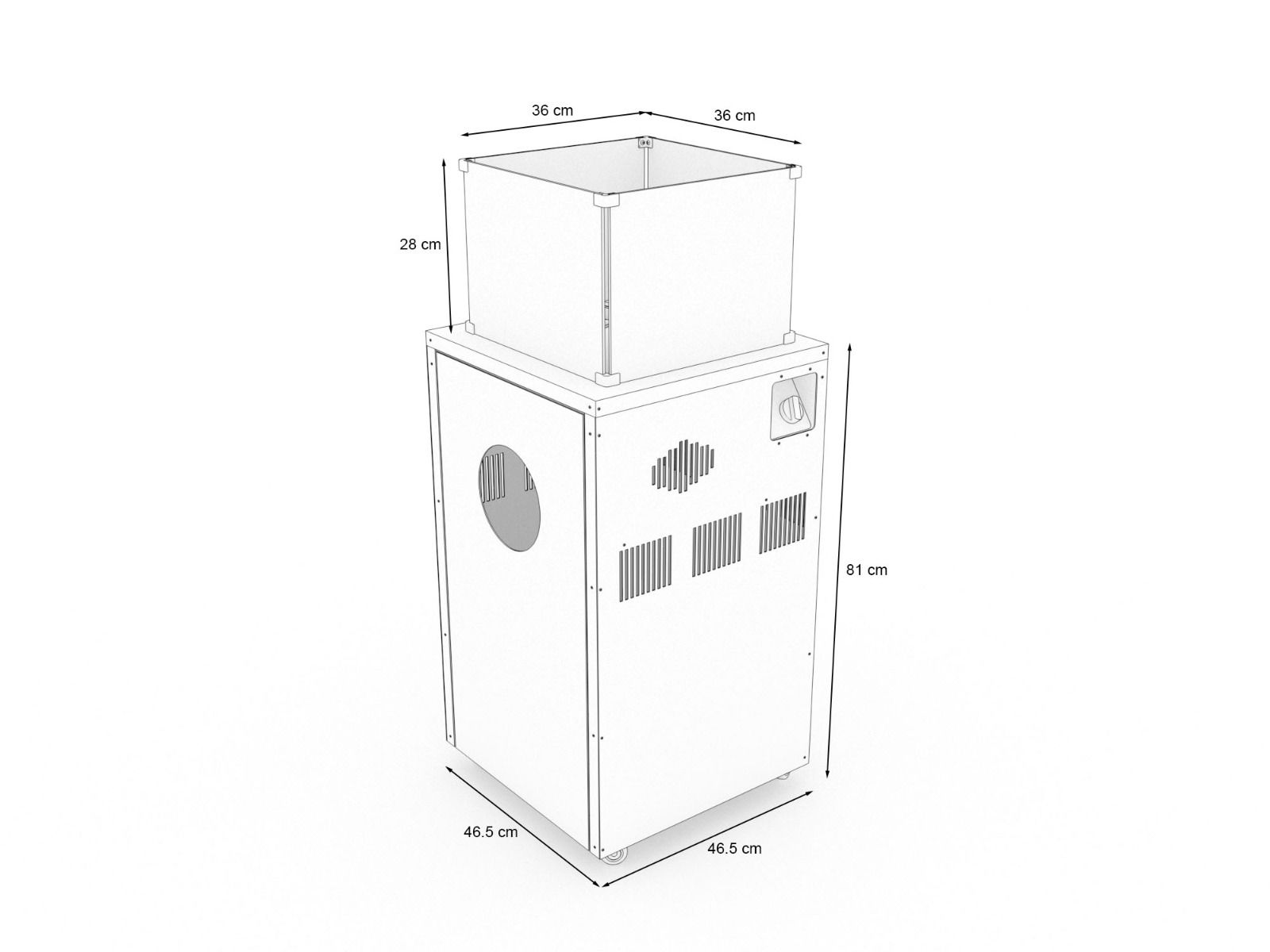 Dineto Gasfeuerstelle aus Aluminium für Garten oder Terrasse kaufen