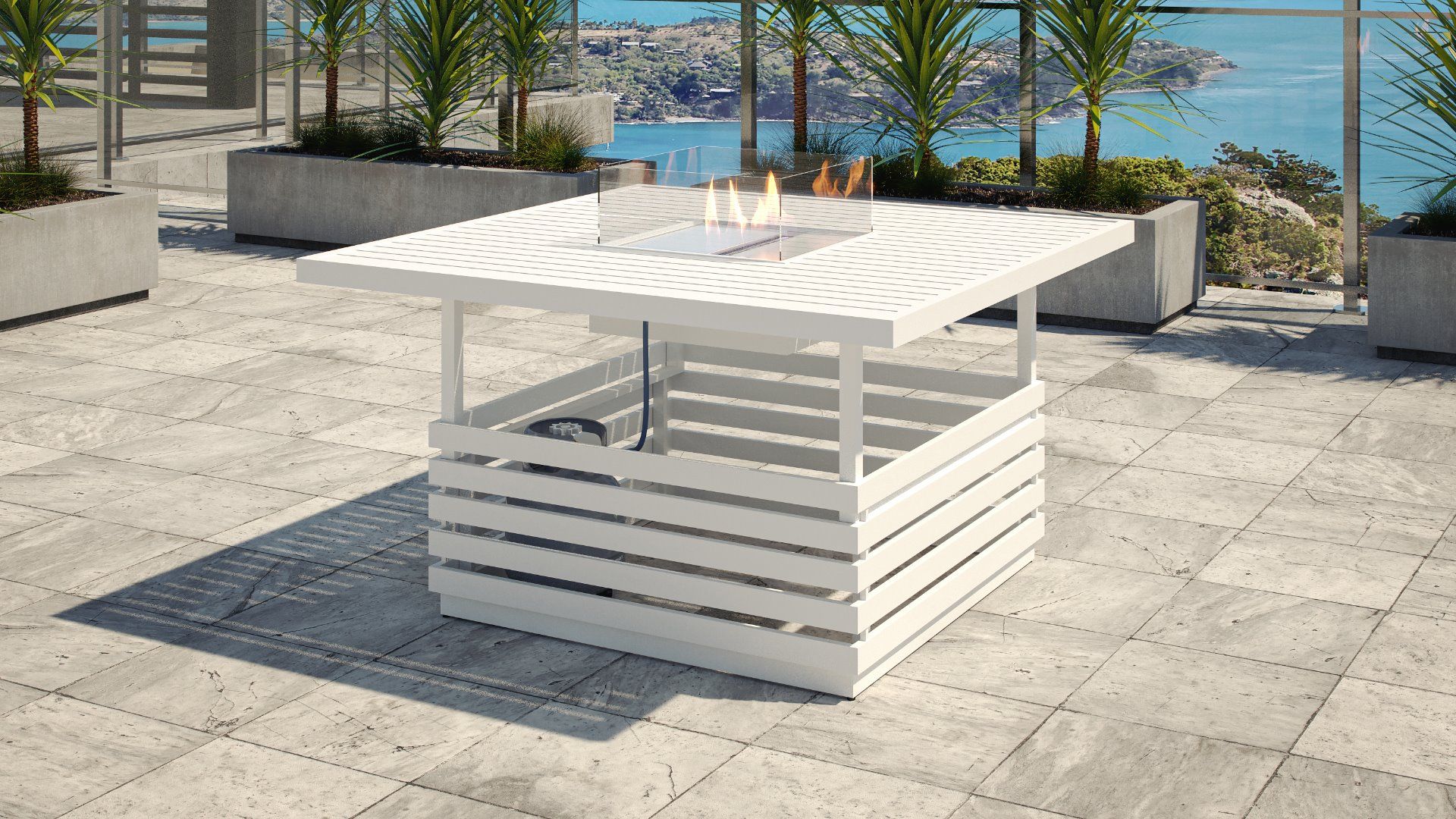 RN-1 M Eck-Lounge Garnitur mit höhenverstellbaren Feuertisch | artelia.at