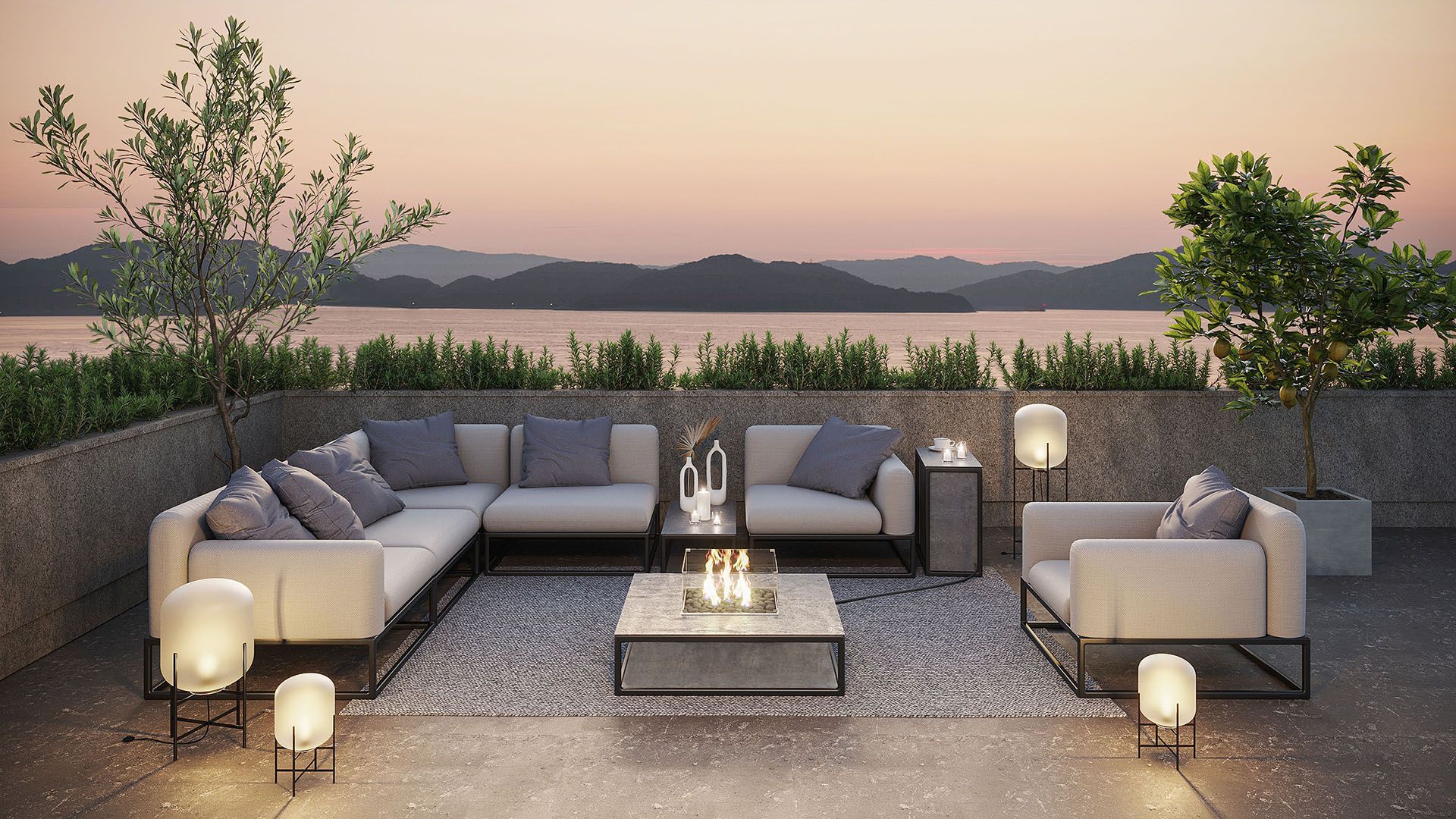 Gartenmöbel Set im Lounge Design günstig kaufen artelia.at
