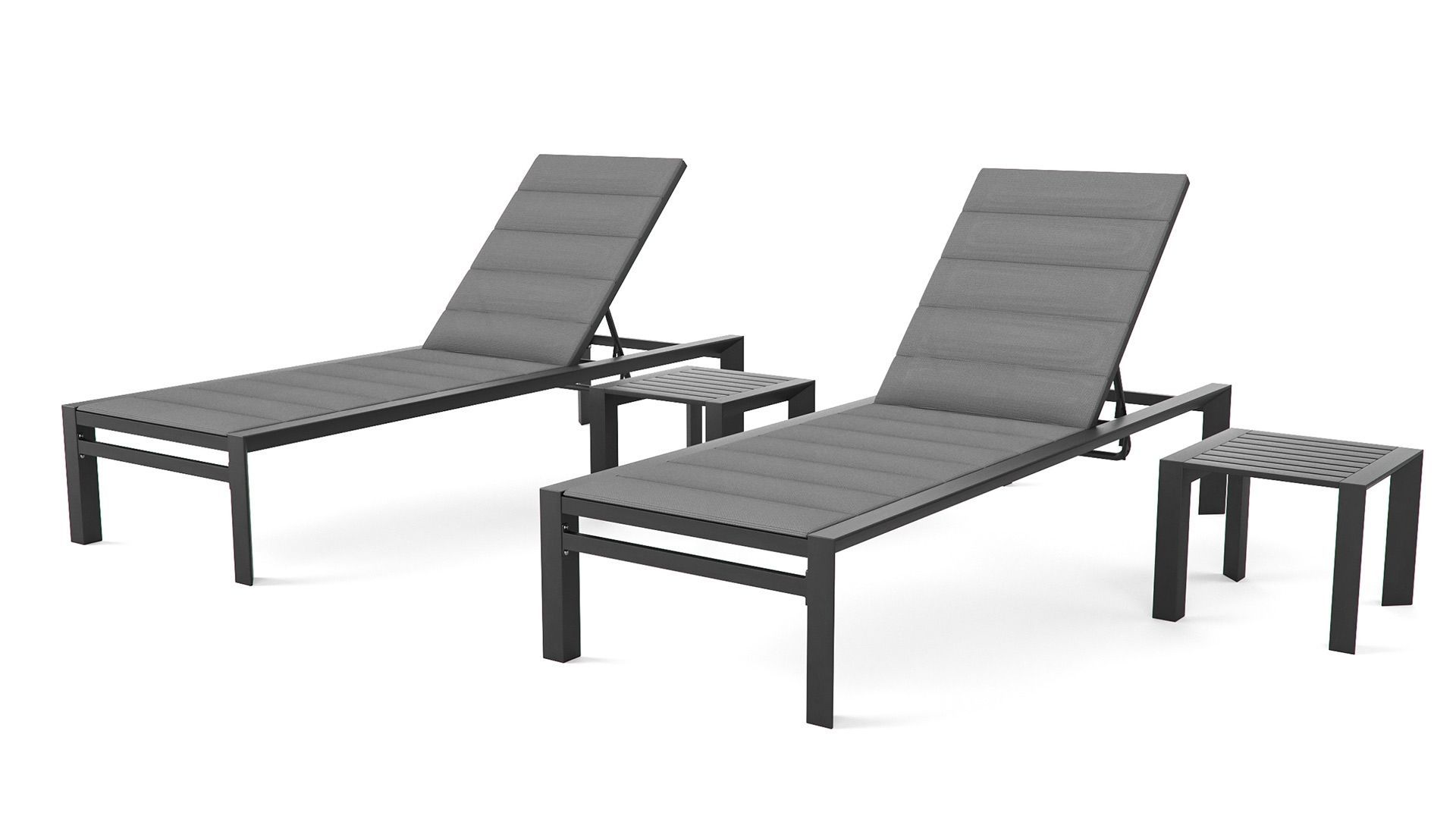 Aluminium Liegen AMALFI L mit Beistelltischen günstig kaufen | artelia.at