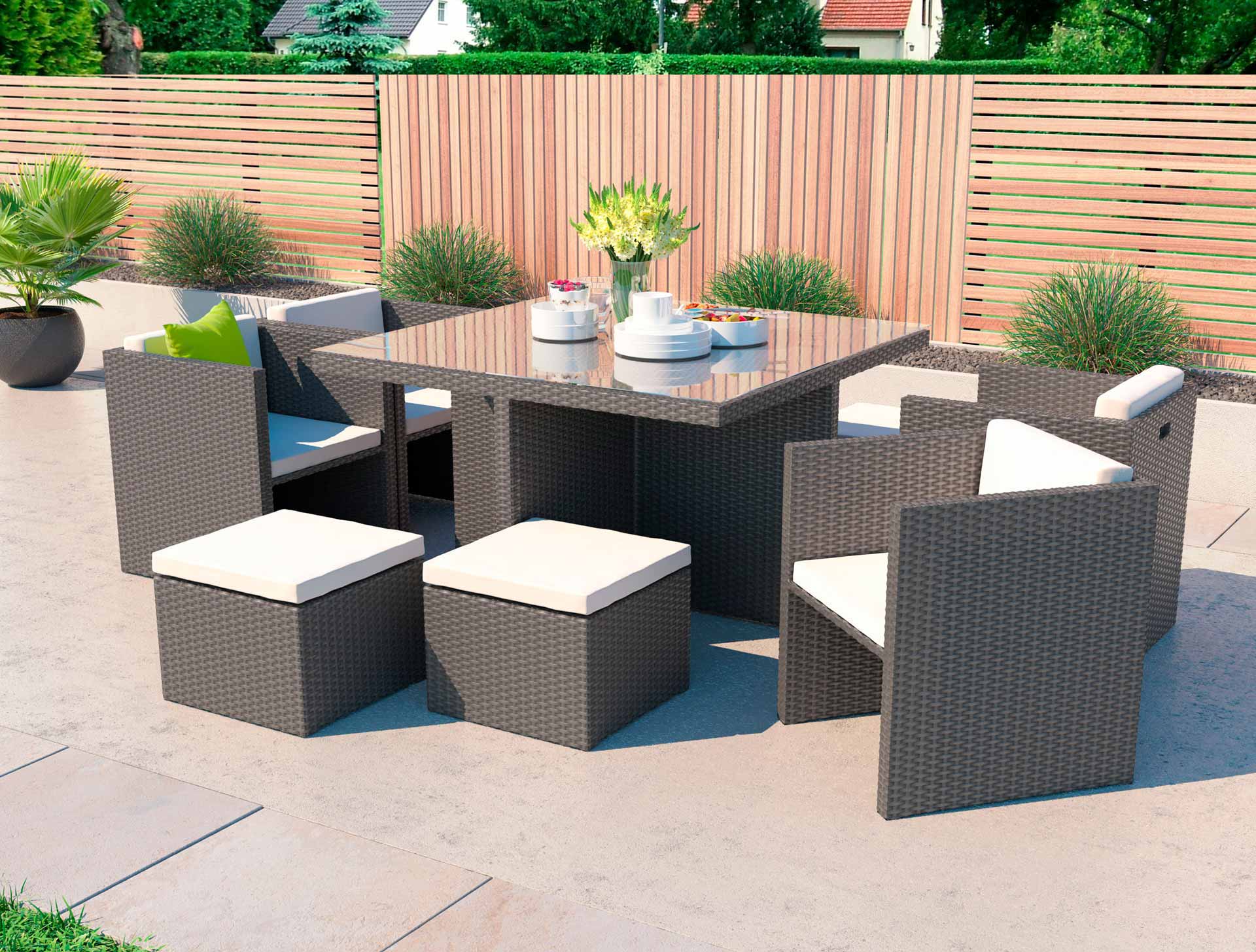 Polyrattan Sitzgruppe Boreas M